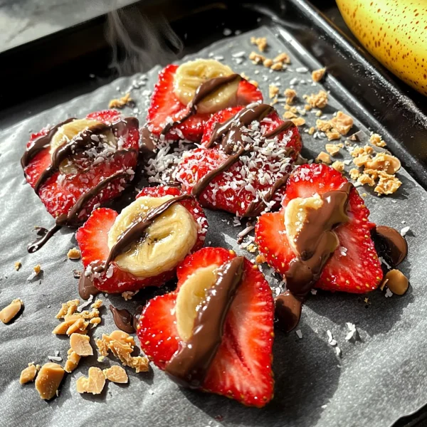 4-ingredient Strawberry Banana Bark