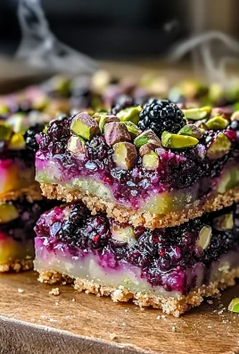 Blackberry Pistachio Dream Bars