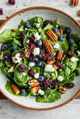 Blueberry Spinach Salad with Honey Balsamic Dressing