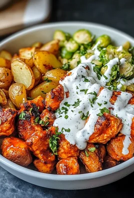 Buffalo Bites Bowl with Crispy Potatoes & Shaved Brussels
