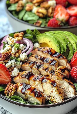 Chicken Strawberry Salad Bowls for Beautiful Clean Eats!