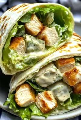 Creamy & Juicy Chicken Caesar Salad Wrap