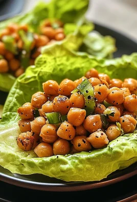 Crispy Chickpea Lettuce Wraps
