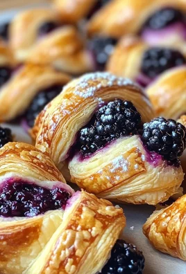 Delicious Blackberry Goat Cheese Puff Pastry Twists