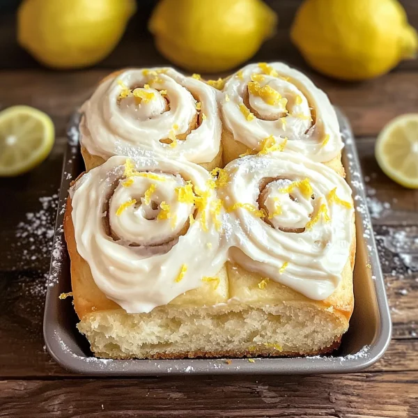 Delicious Homemade Lemon Rolls with Cream Cheese Frosting Recipe