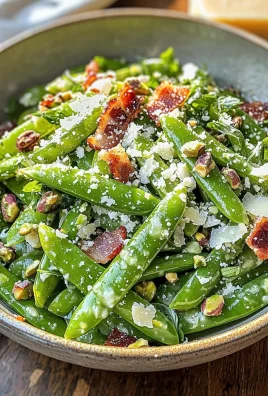 Delicious Snap Pea Salad with Lemon Parmesan Vinaigrette Recipe