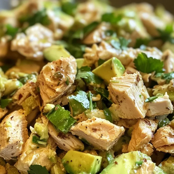 Easy Avocado Chicken Salad