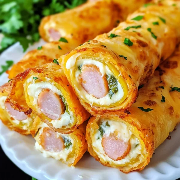 Ham and Cheese Jalapeno Cream Cheese Rollups
