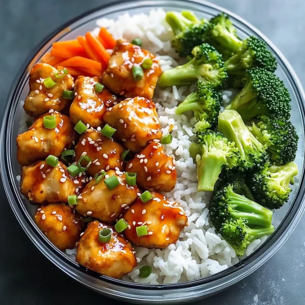 Healthier Firecracker Chicken Meal Prep Bowls