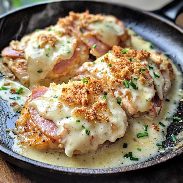 Keto Chicken Cordon Bleu Skillet