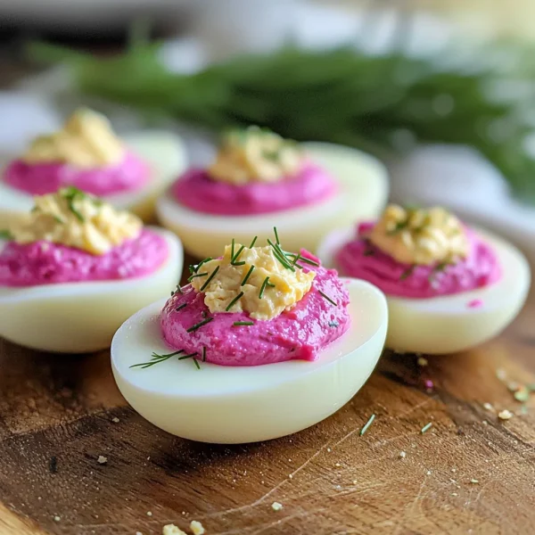 Keto Pickled Deviled Eggs
