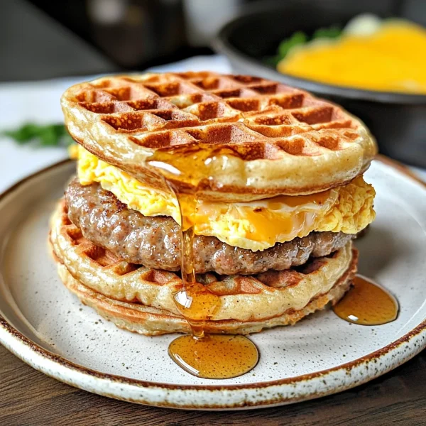 Keto Sausage Egg McGriddle Copycat