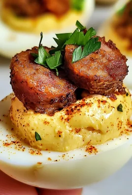 Keto Seafood Boil Deviled Eggs