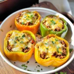 Keto Sloppy Joe Stuffed Peppers