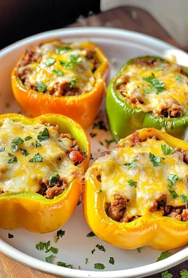 Keto Sloppy Joe Stuffed Peppers