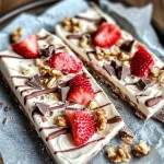 Keto Strawberry Chocolate Cheesecake Bark