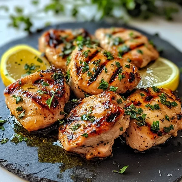 Lemon Herb Grilled Chicken Thighs