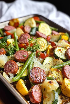 Low-Carb Sheet Pan Sausage and Veggies
