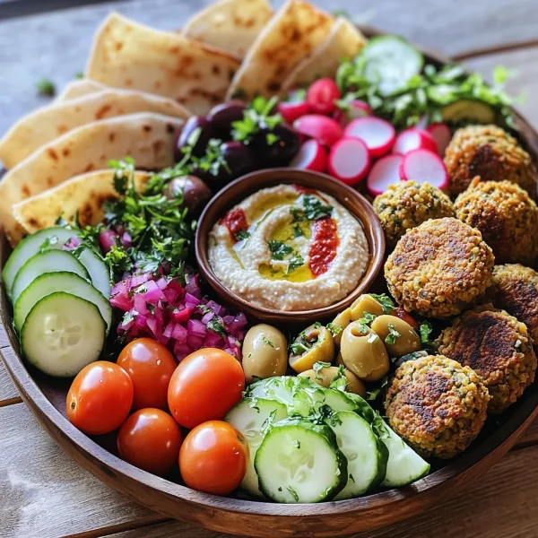 Middle Eastern Vegan Falafel Platter: Crispy & Tasty