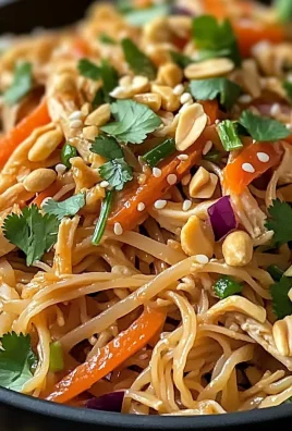 Quick and Easy Thai Peanut Noodles with Rotisserie Chicken