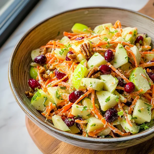 Refreshing Apple Cranberry Carrot Salad
