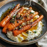 Roasted Carrots with Whipped Ricotta & Hot Honey