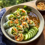 Spring Roll Salad with Peanut Dressing