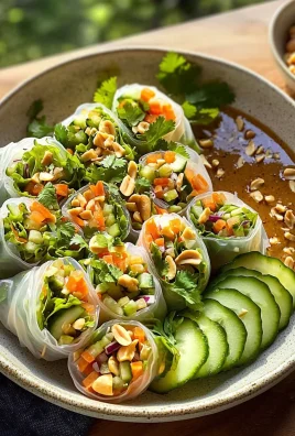 Spring Roll Salad with Peanut Dressing