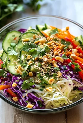 Spring Roll Salad with Spicy Ginger Dressing
