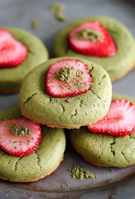 Strawberry Matcha Cookies