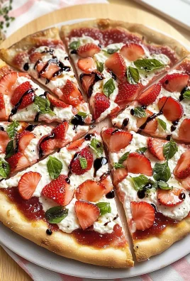 The BEST Strawberry Pizza