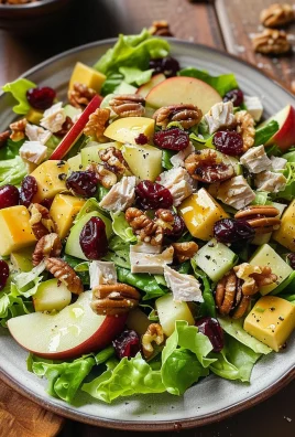 Apple Cranberry Salad with Turkey and Apple Cider Vinaigrette Recipe