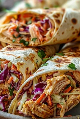 BBQ Chicken Coleslaw Wraps
