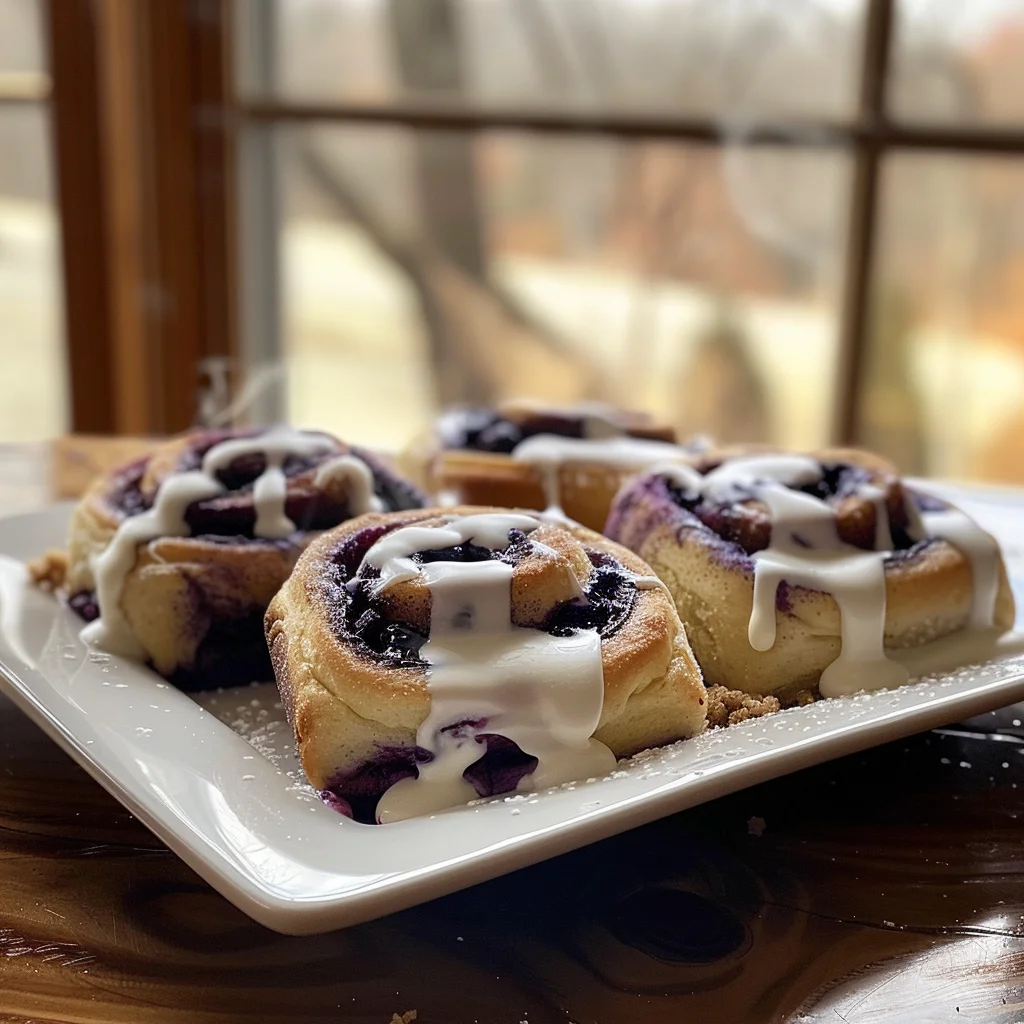 Blueberry Cinnamon Rolls image 2
