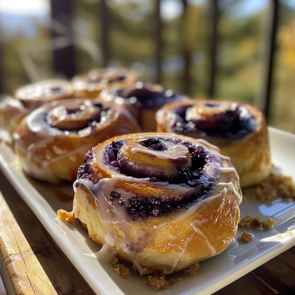 Blueberry Cinnamon Rolls image 4