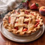 Brown Butter Strawberry Peach Pie