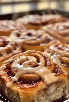Cherry Cinnamon Rolls with Homemade Filling