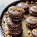 Chocolate Peanut Butter Macarons