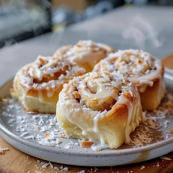 Coconut Cream Cinnamon Rolls