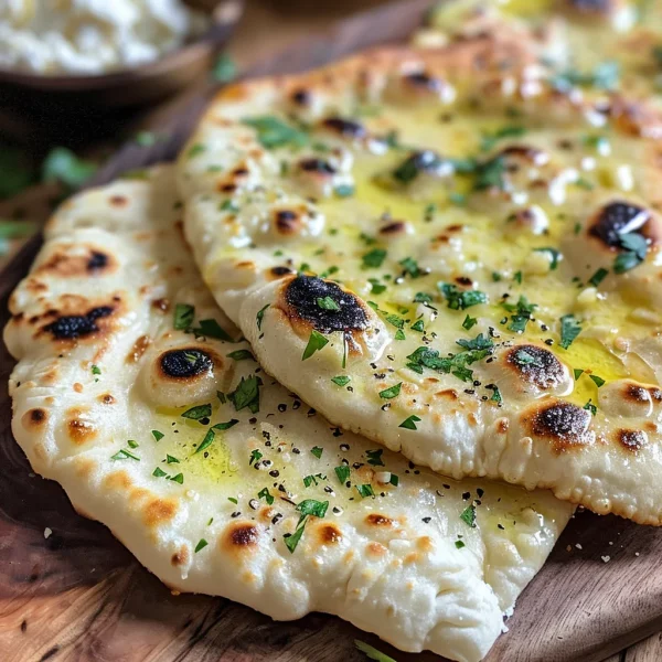 Cottage Cheese Garlic Naan (High Protein, No Yeast!)