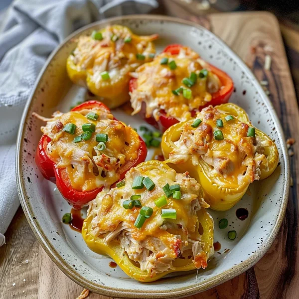 Creamy Chicken Stuffed Peppers