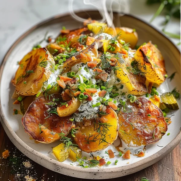 Crispy Smashed Potato Salad
