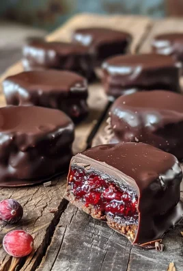 Dark Chocolate Covered Cranberry Sauce Bites
