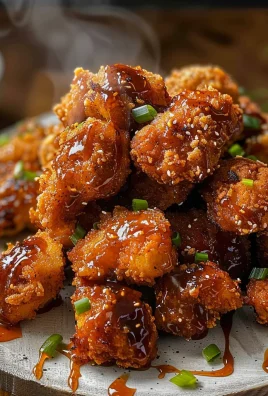 Delicious Baked Honey BBQ Popcorn Chicken Recipe