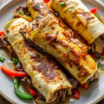 Delicious Keto Philly Cheesesteak Roll Ups