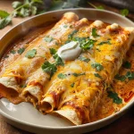 Easy Low Calorie High Protein Creamy Chilli Chicken Enchiladas