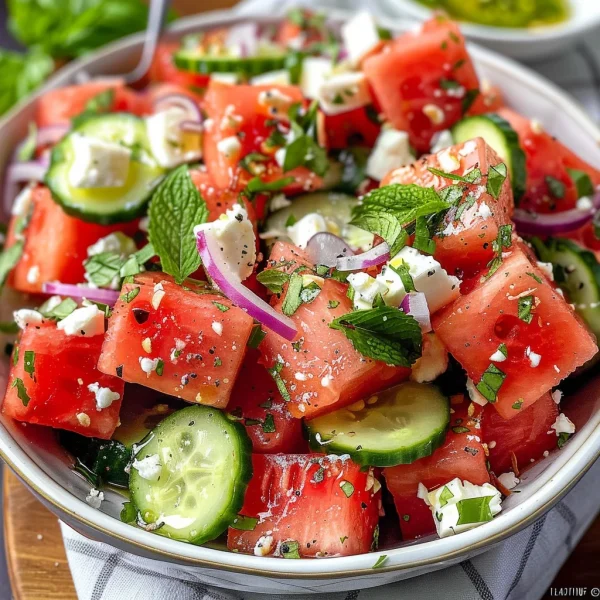 Feta Watermelon Salad