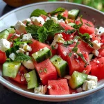 Greek Watermelon Salad