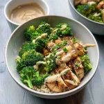 Grilled Chicken & Broccoli Bowls With Creamy Garlic Sauce Delight Your Taste Buds!