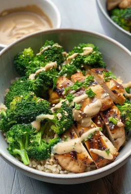 Grilled Chicken & Broccoli Bowls With Creamy Garlic Sauce Delight Your Taste Buds!